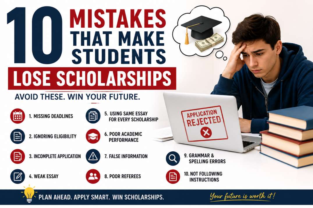 10 Mistakes That Make Students Lose Scholarships in 2026
