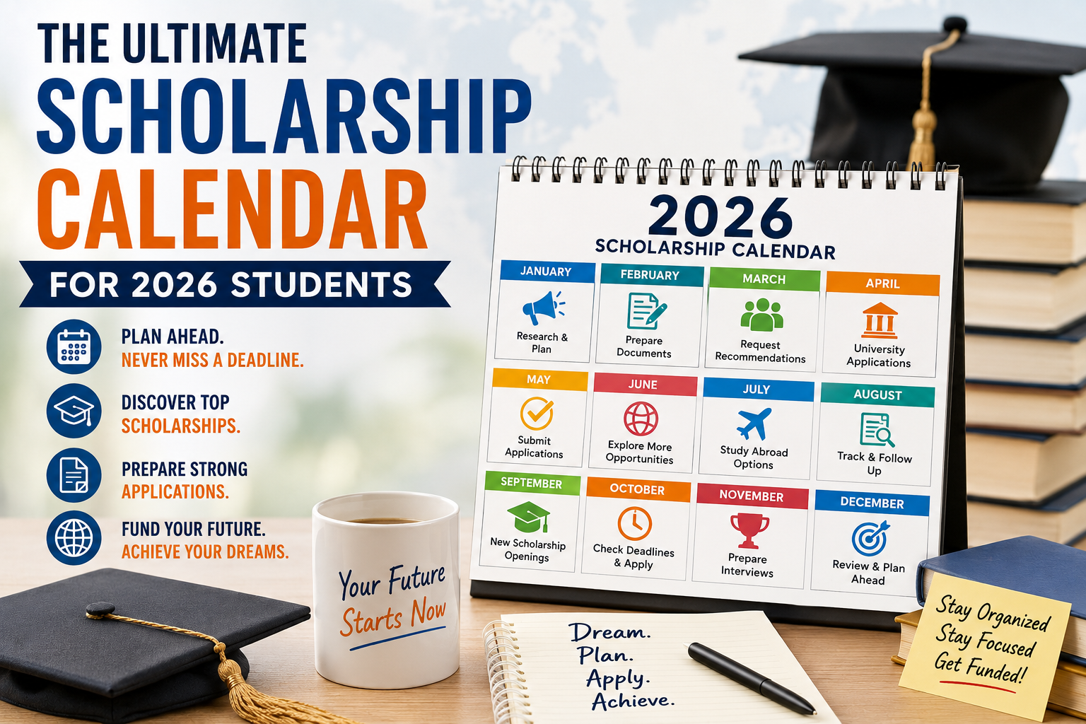 Ultimate Scholarship Calendar 2026: Application Deadlines Every Student Should Know