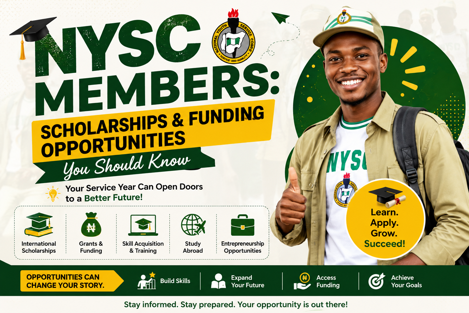 NYSC Members: Scholarships and Funding Opportunities You Should Know in 2026